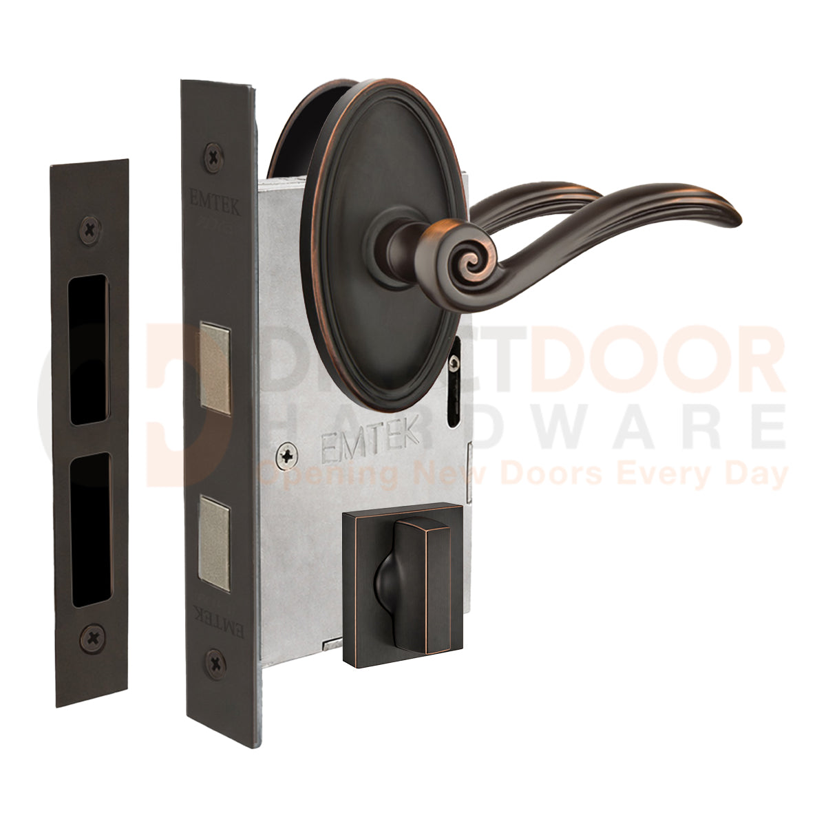 Emtek Elan Interior Mortise Lever with Oval Rosette