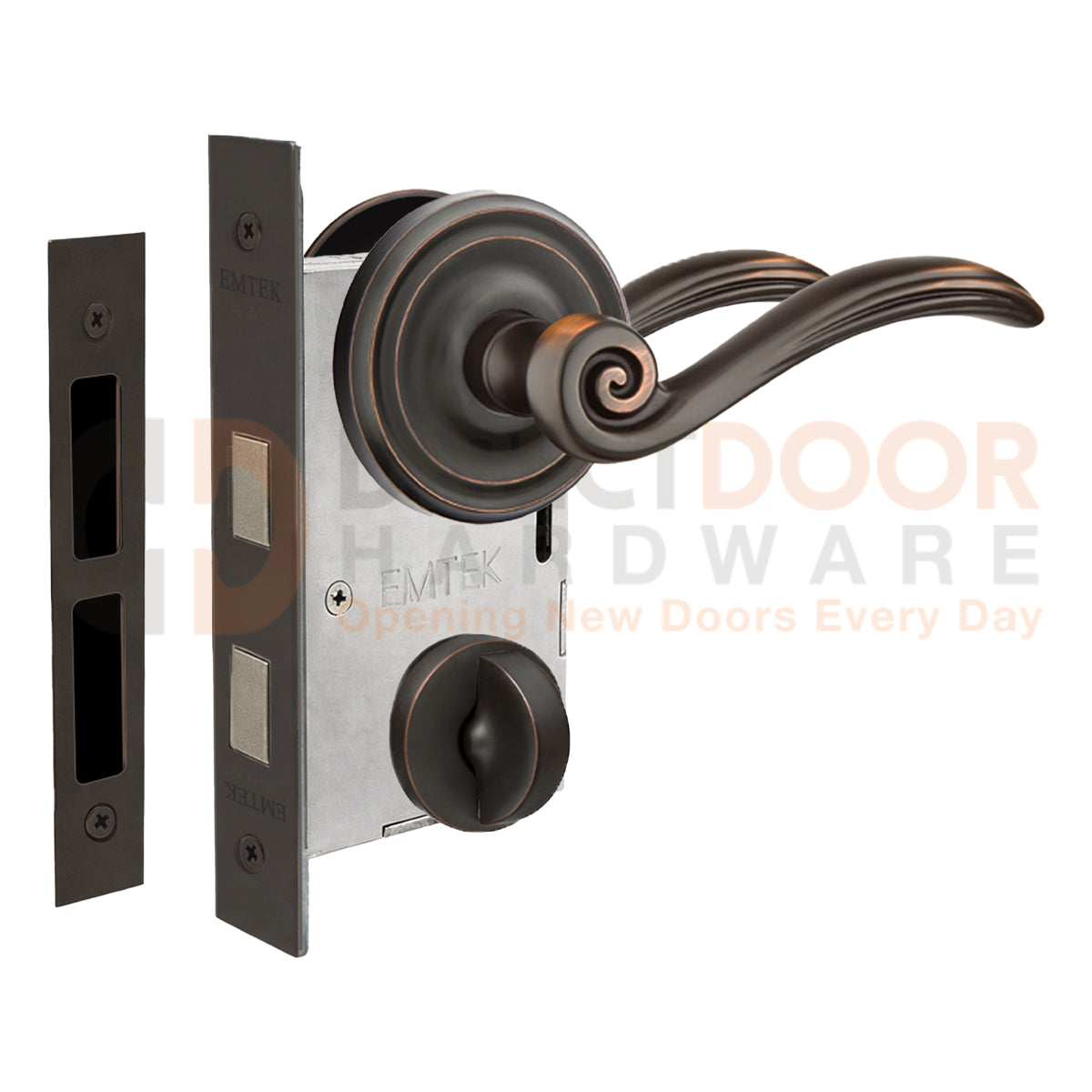 Emtek Elan Interior Mortise Lever with Regular Rosette