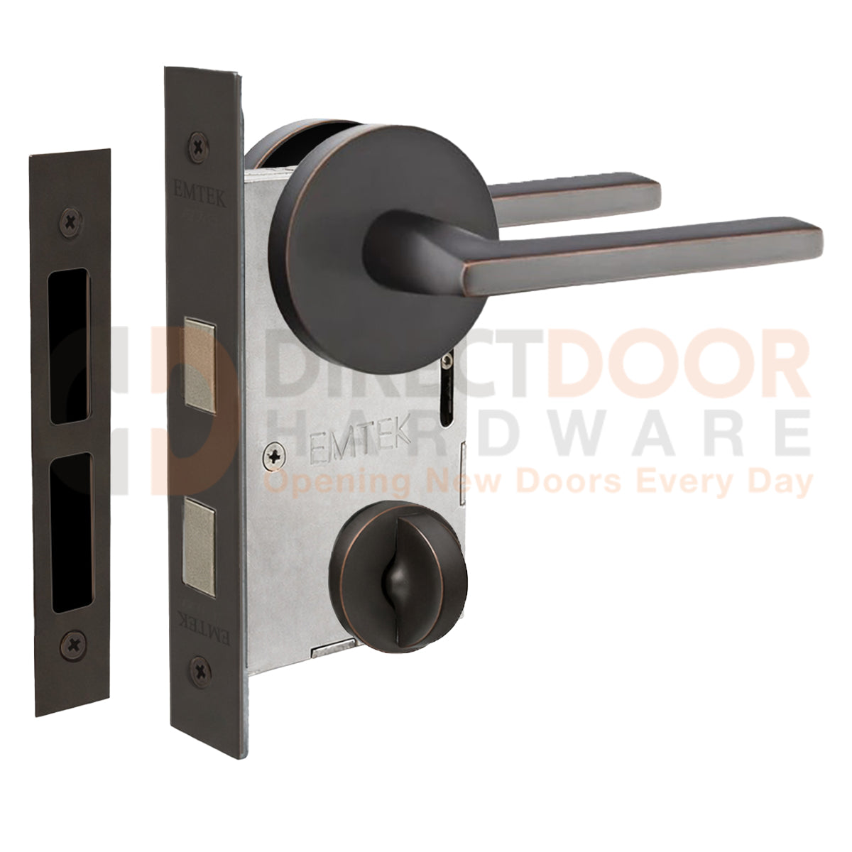 Emtek Helios Interior Mortise Lever with Disk Rosette