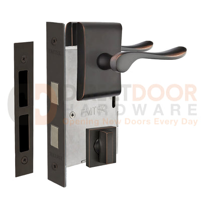 Emtek Luzern Interior Mortise Lever with Neos Rosette