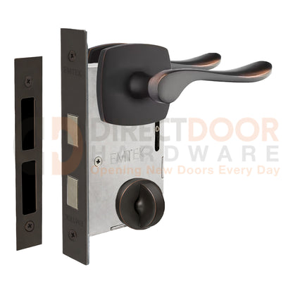 Emtek Luzern Interior Mortise Lever with Urban Rosette