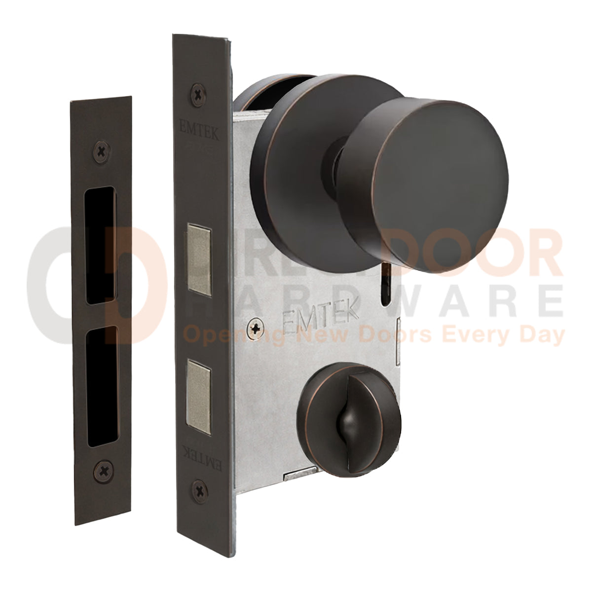 Emtek Round Interior Mortise Knob with Disk Rosette