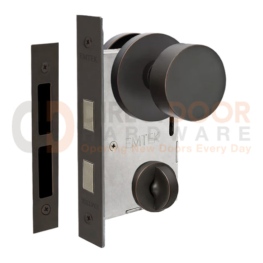 Emtek Round Interior Mortise Knob with Disk Rosette