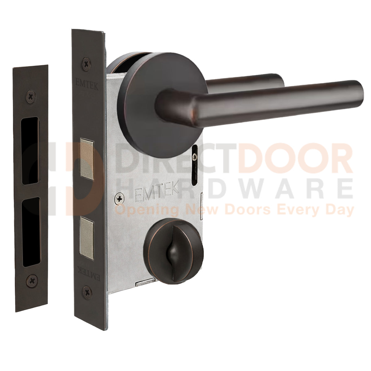 Emtek Stuttgart Interior Mortise Lever with Disk Rosette