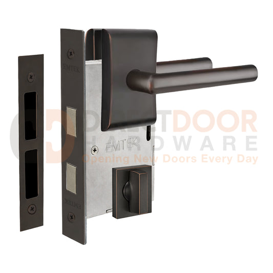 Emtek Stuttgart Interior Mortise Lever with Neos Rosette