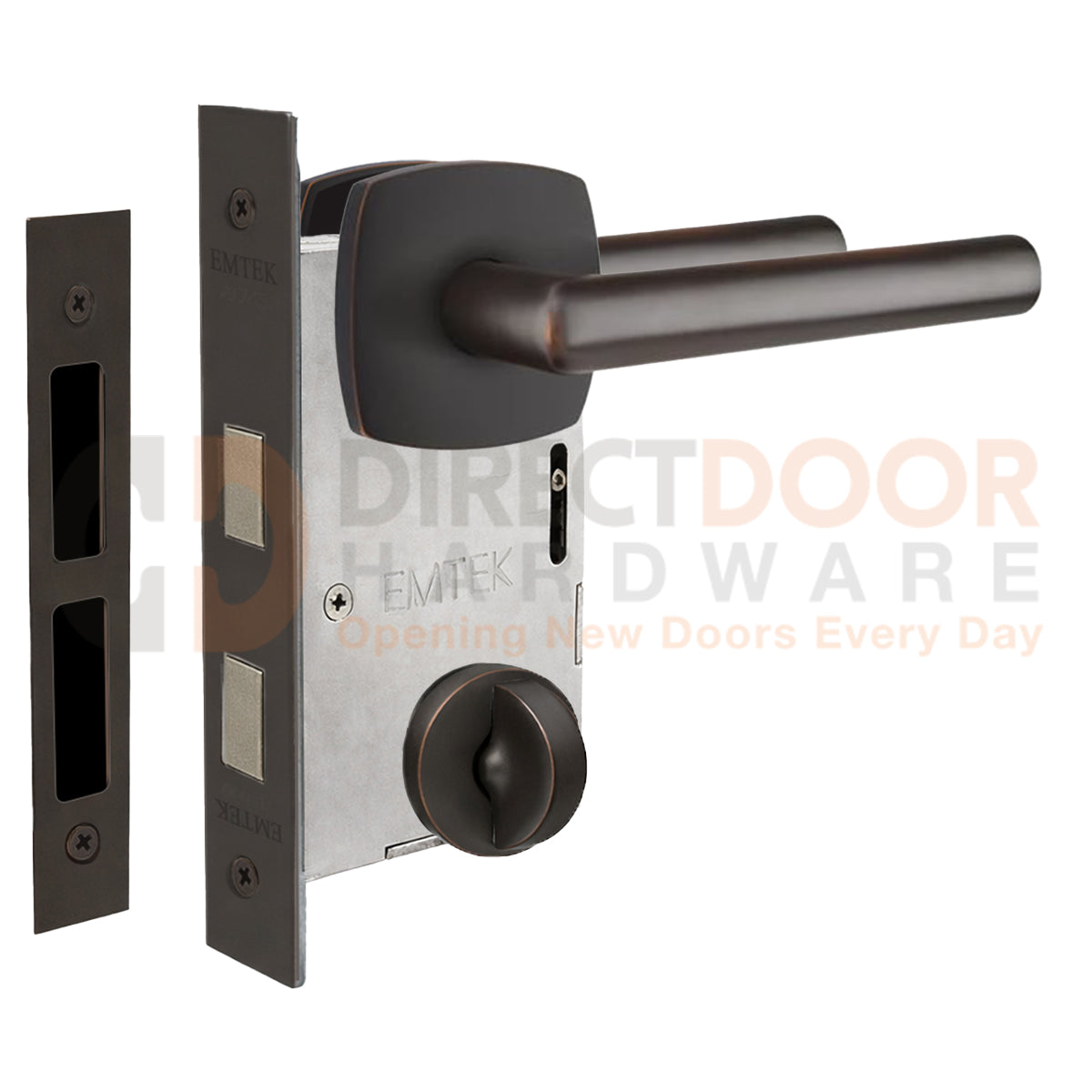 Emtek Stuttgart Interior Mortise Lever with Urban Rosette