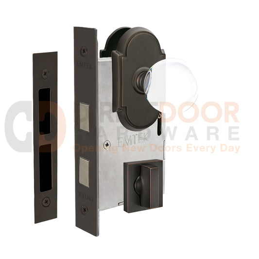 Emtek Bristol Interior Mortise Knob with #8 Rosette