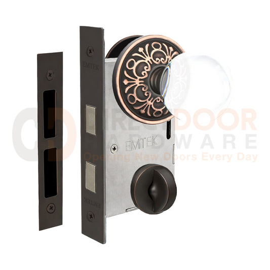 Emtek Bristol Interior Mortise Knob with Lancaster Rosette