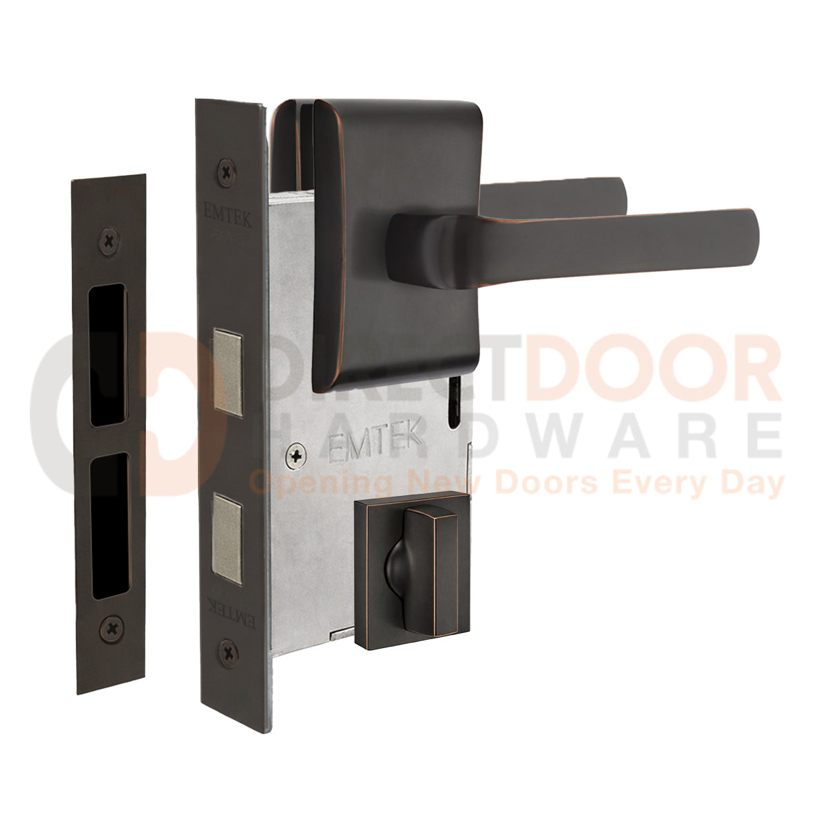 Emtek Spencer Interior Mortise Lever with Neos Rosette