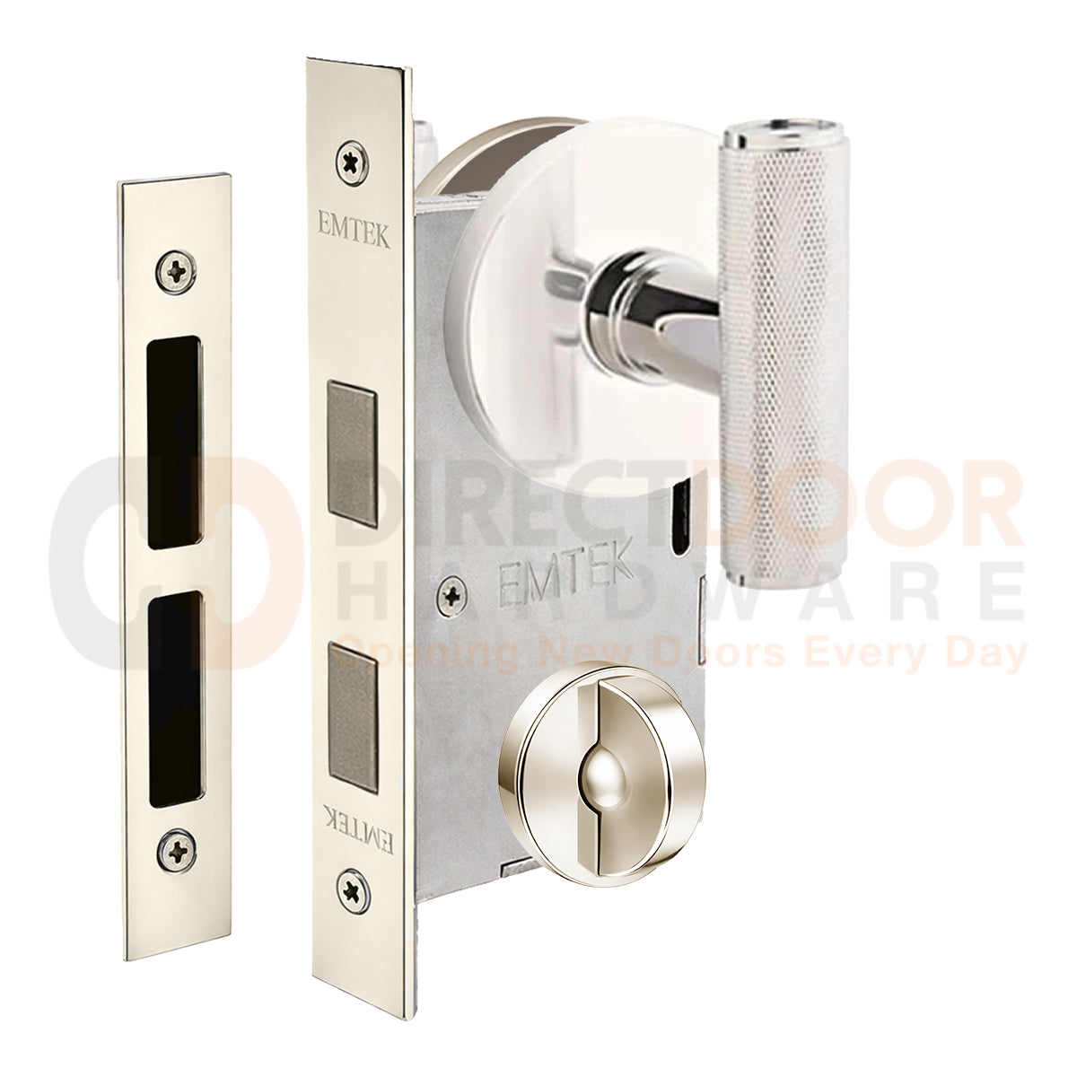 Emtek Ace Knurled Interior Mortise Knob with Disk Rosette