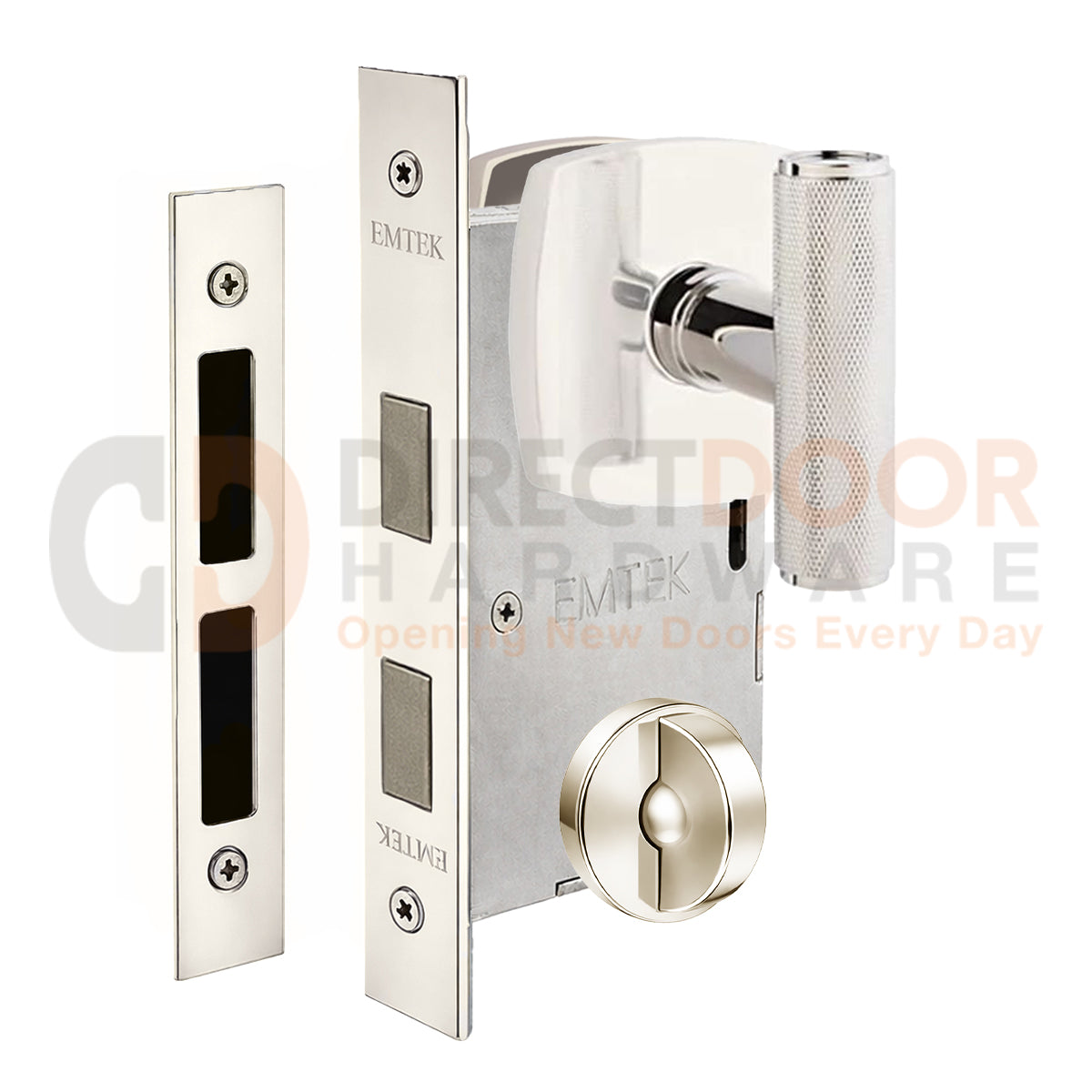 Emtek Ace Knurled Interior Mortise Knob with Urban Rosette