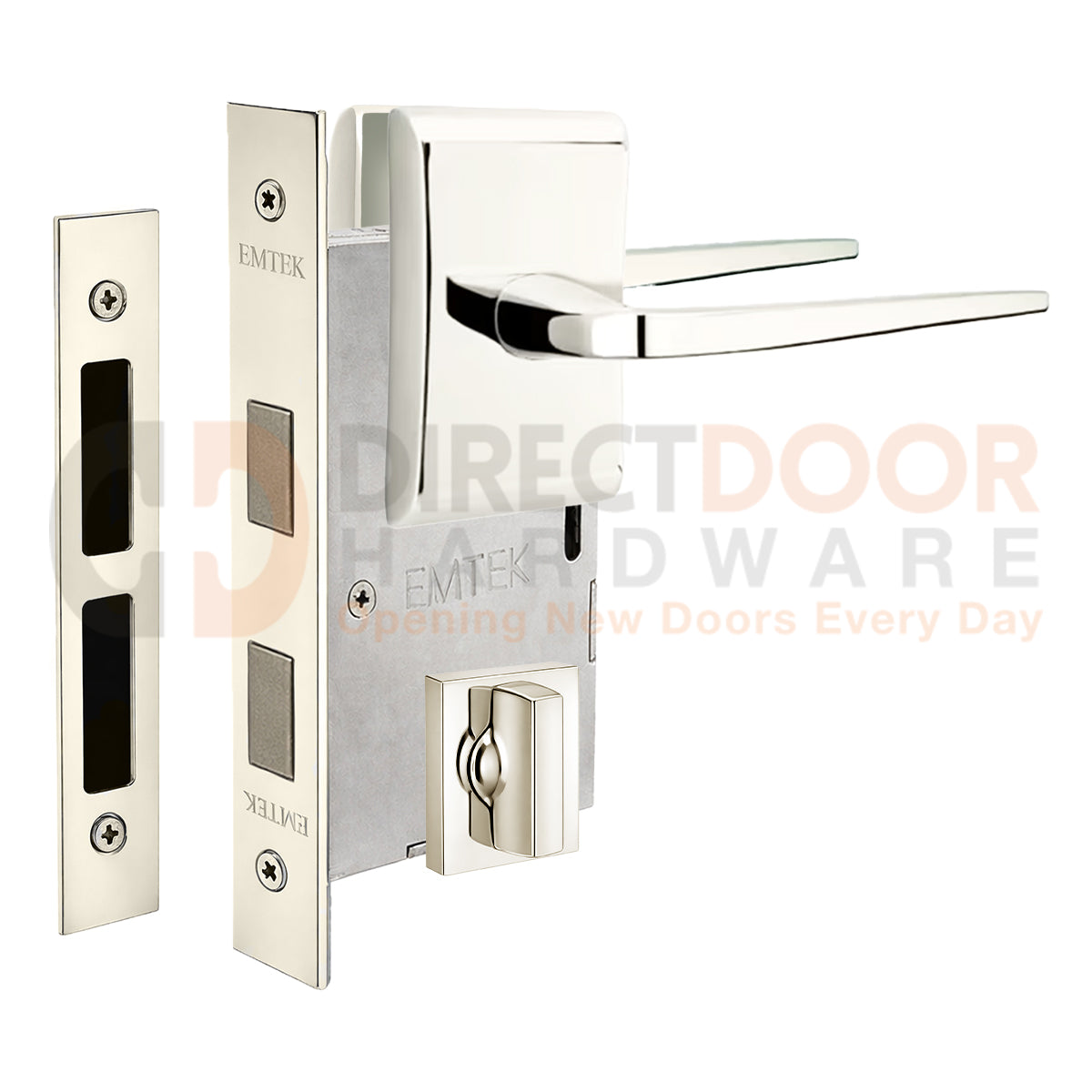 Emtek Athena Interior Mortise Lever with Neos Rosette