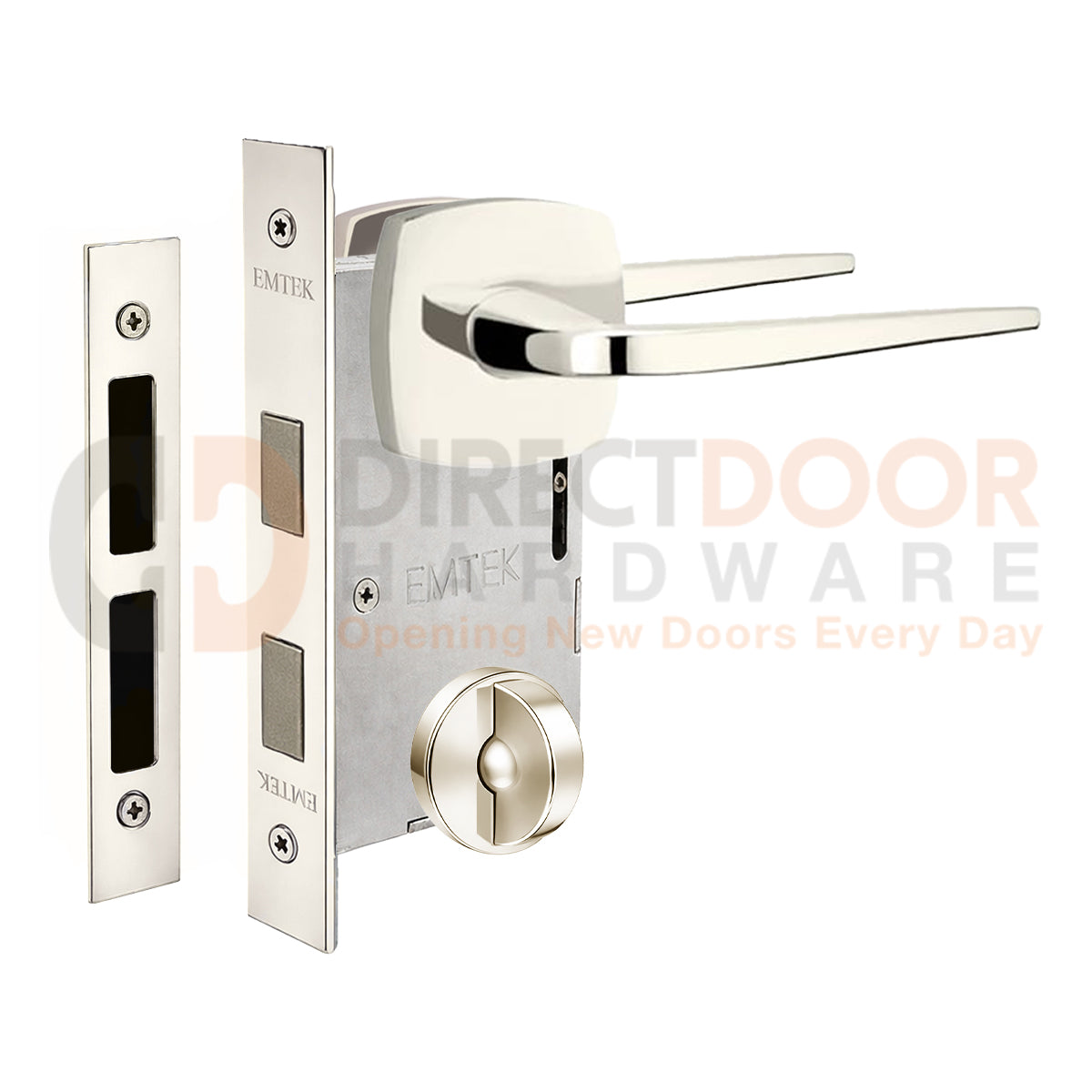 Emtek Athena Interior Mortise Lever with Urban Rosette