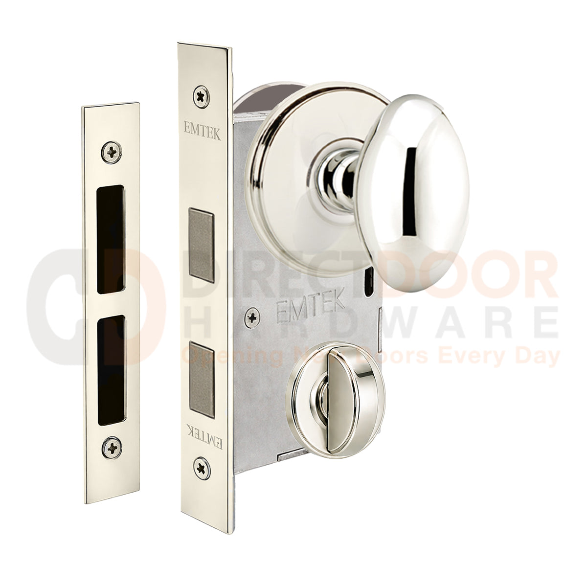 Emtek Egg Interior Mortise Knob with Watford Rosette