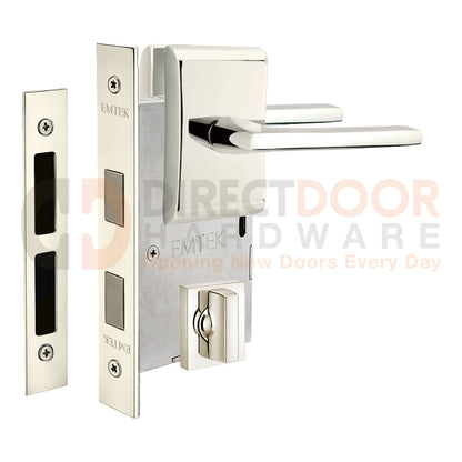Emtek Helios Interior Mortise Lever with Neos Rosette