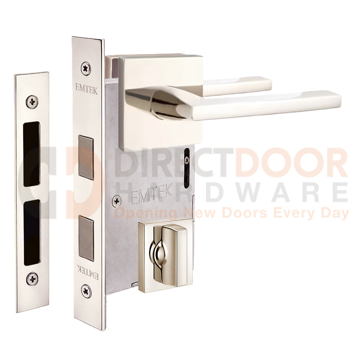 Emtek Helios Interior Mortise Lever with Square Rosette