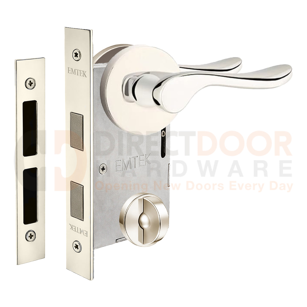 Emtek Luzern Interior Mortise Lever with Disk Rosette