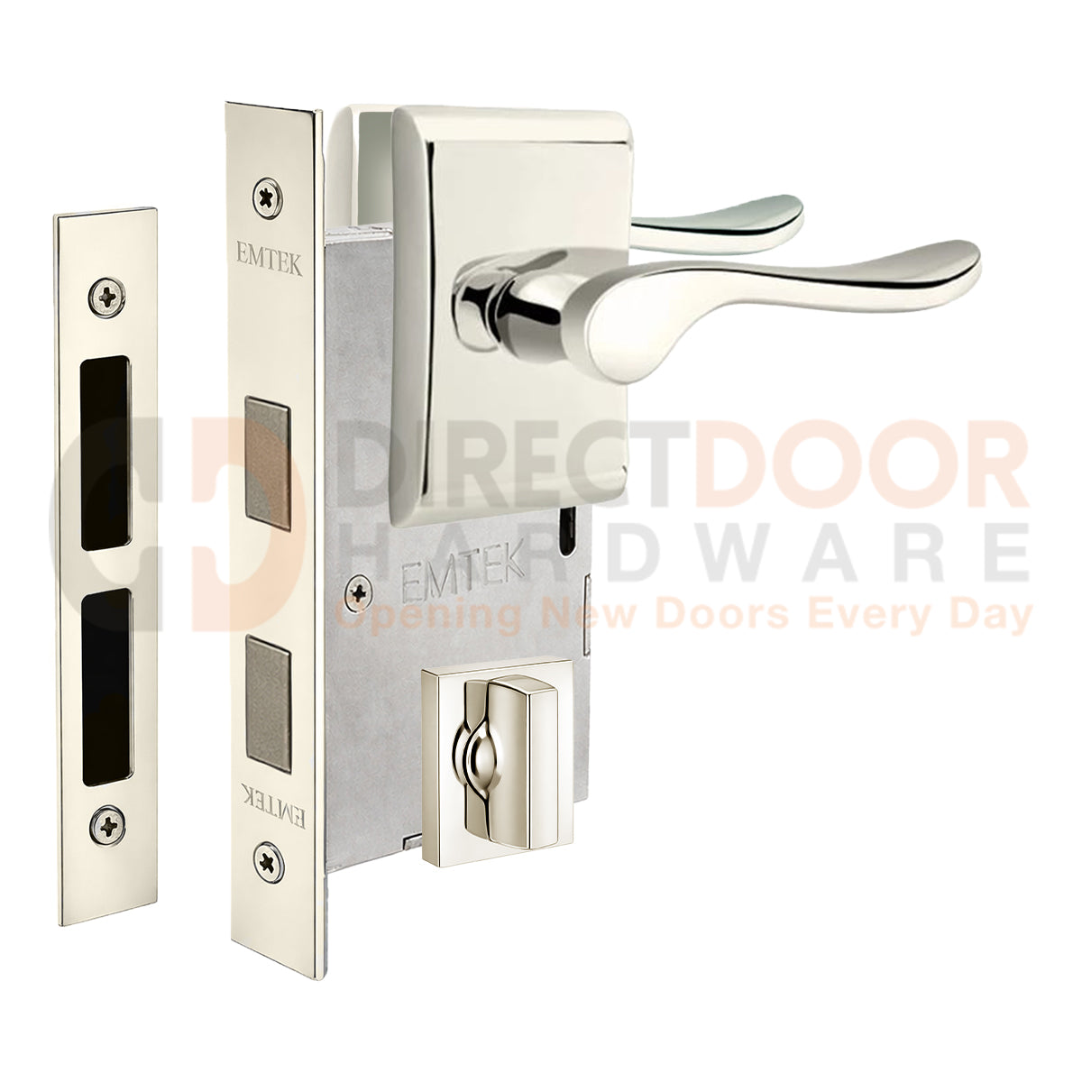 Emtek Luzern Interior Mortise Lever with Neos Rosette