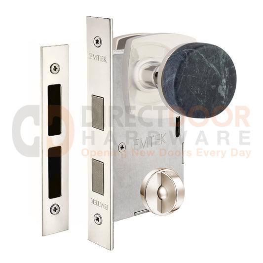 Emtek Green Marble Interior Mortise Knob with Urban Rosette