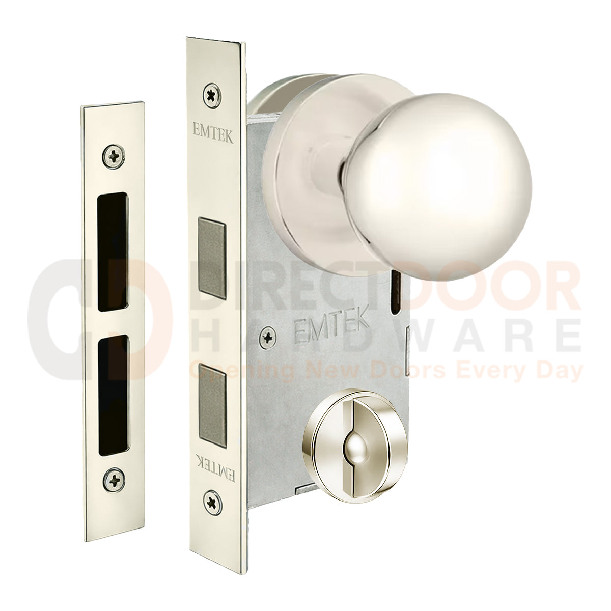 Emtek Orb Interior Mortise Knob with Disk Rosette