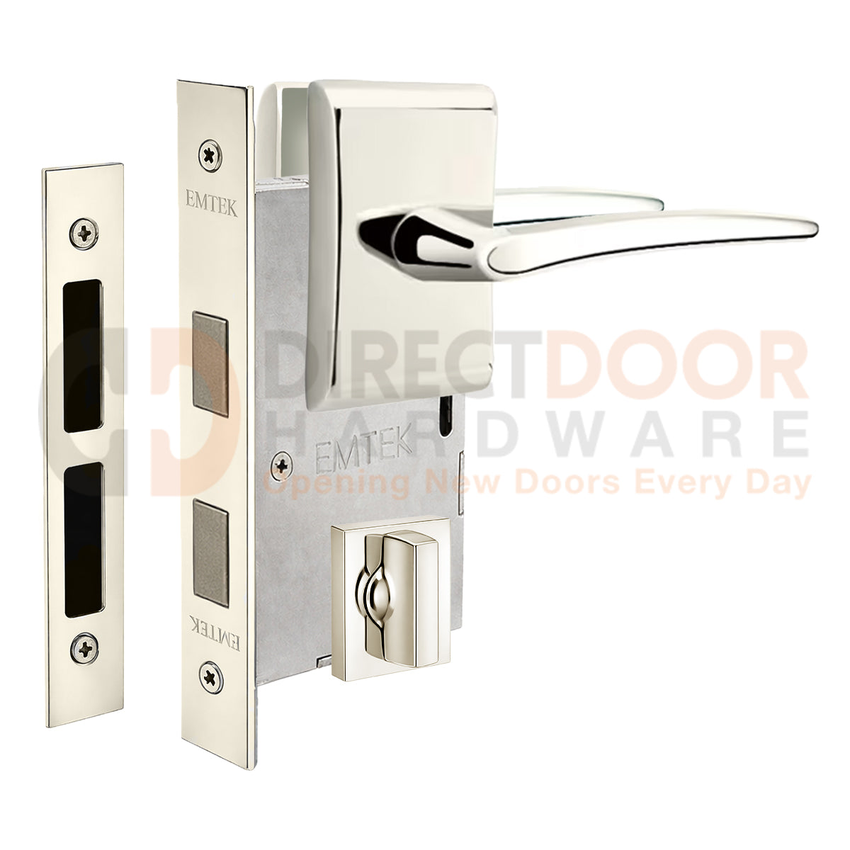 Emtek Poseidon Interior Mortise Lever with Neos Rosette