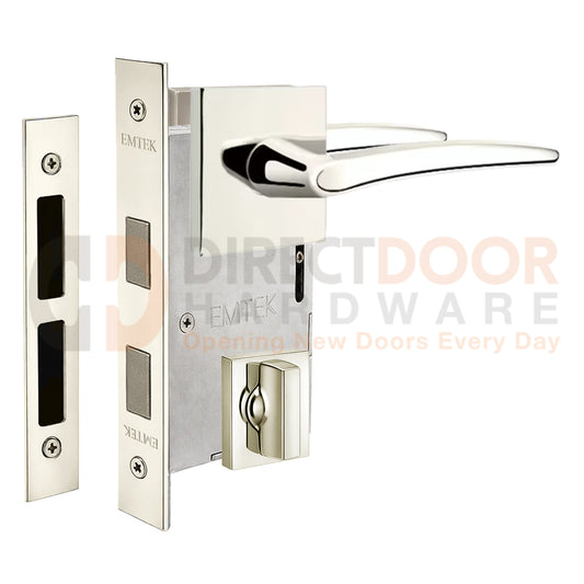 Emtek Poseidon Interior Mortise Lever with Square Rosette
