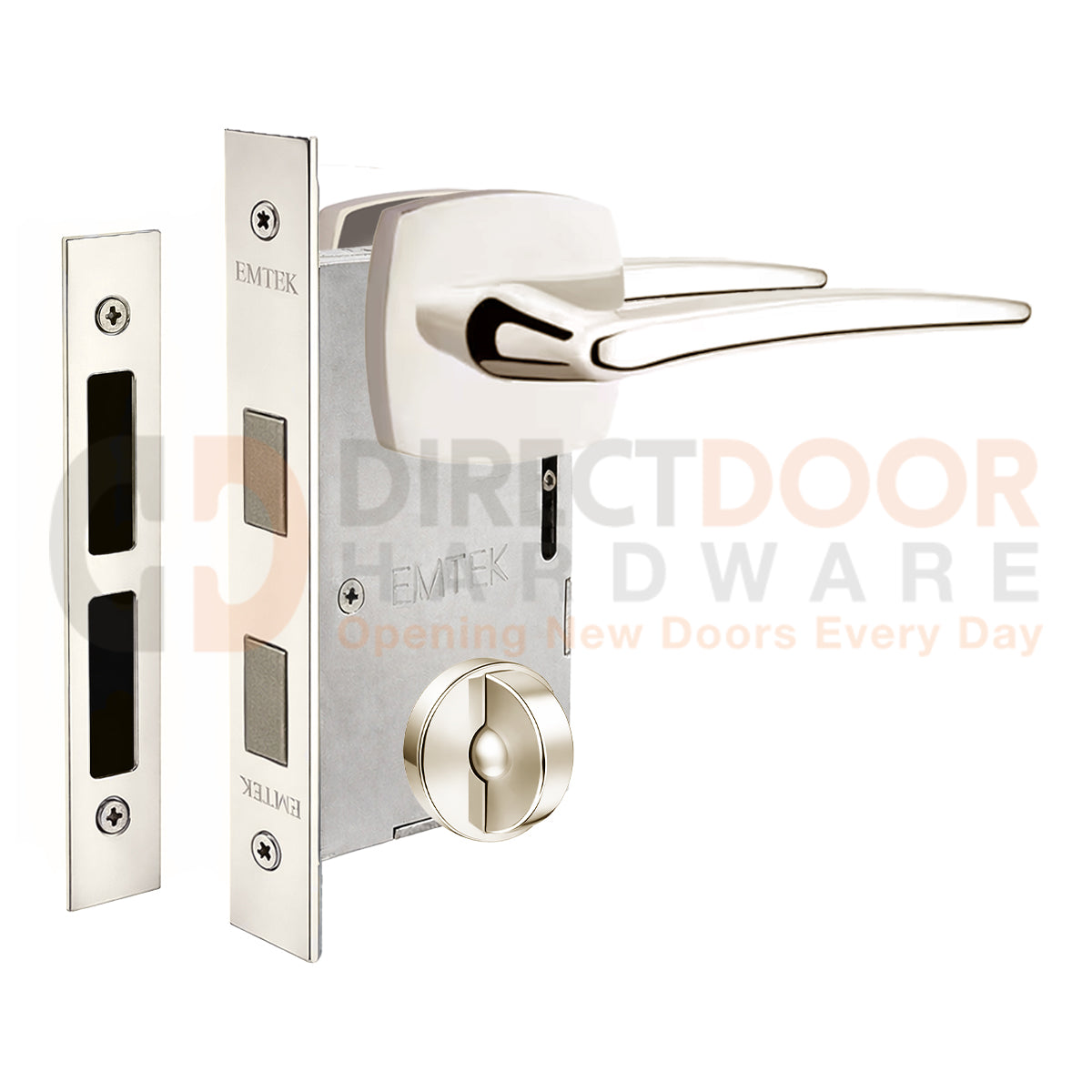 Emtek Poseidon Interior Mortise Lever with Urban Rosette