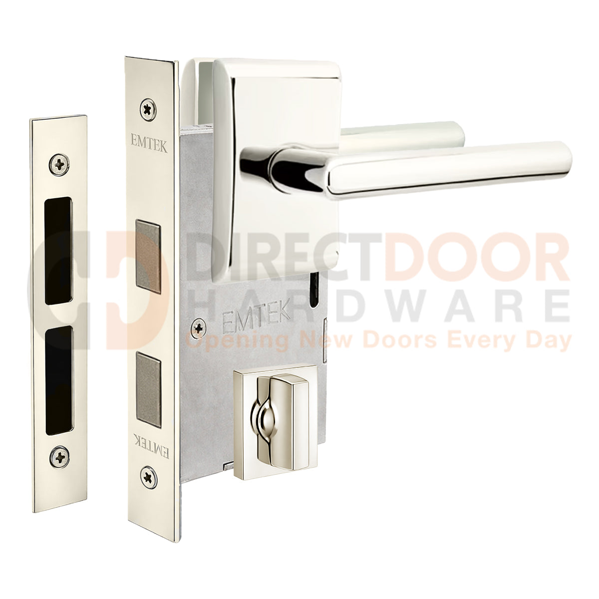 Emtek Stuttgart Interior Mortise Lever with Neos Rosette