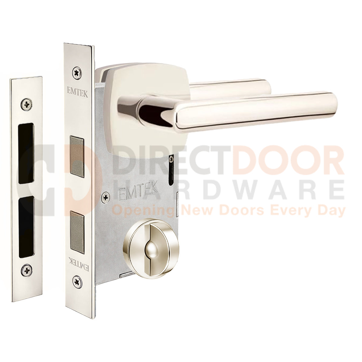 Emtek Stuttgart Interior Mortise Lever with Urban Rosette