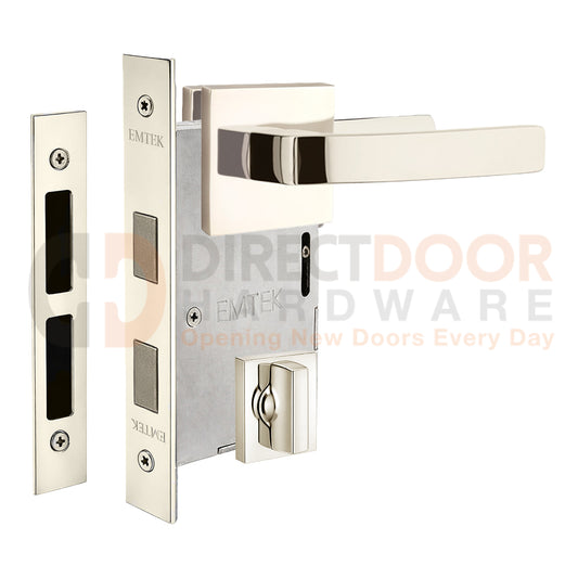 Emtek Breslin Interior Mortise Lever with Square Rosette