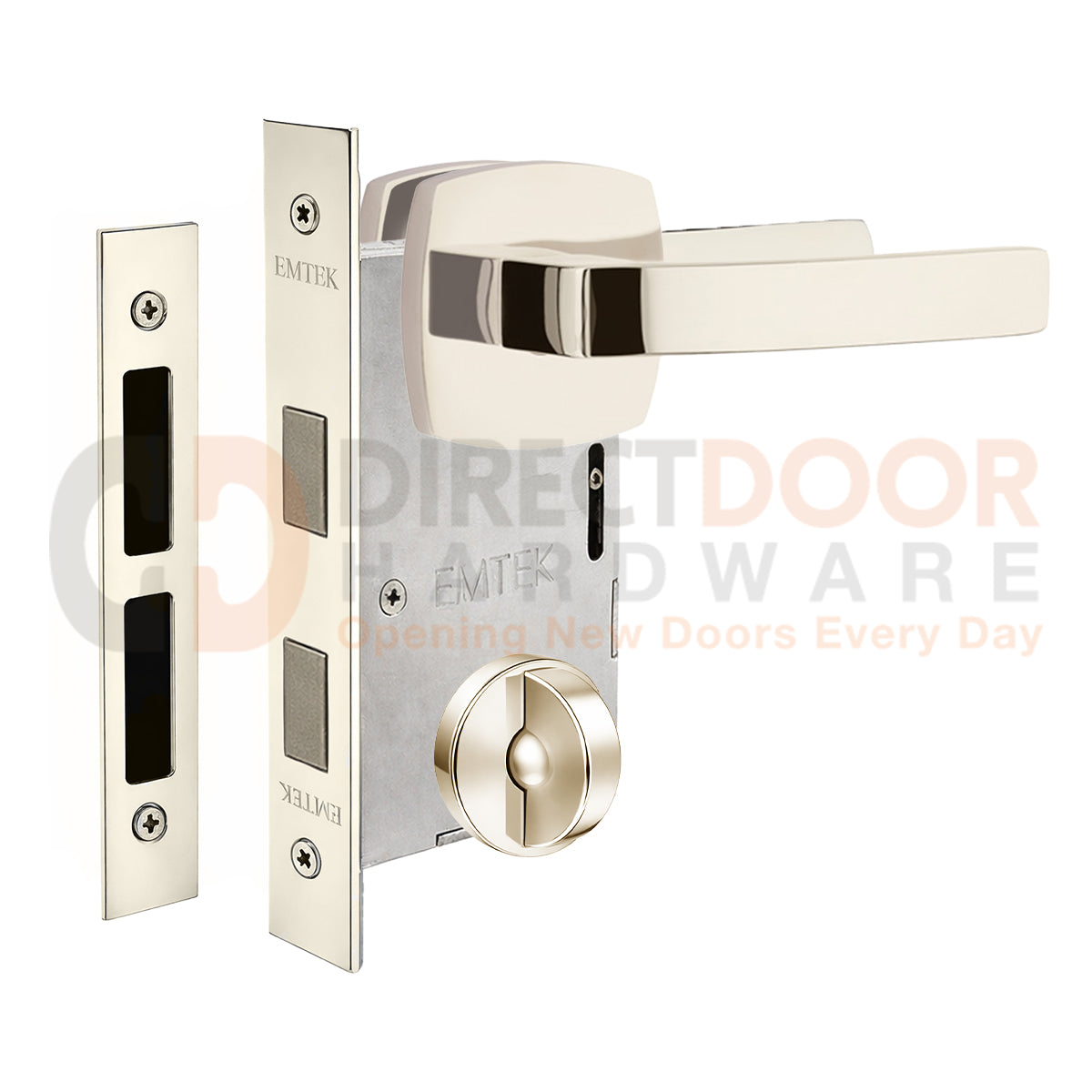 Emtek Breslin Interior Mortise Lever with Urban Rosette