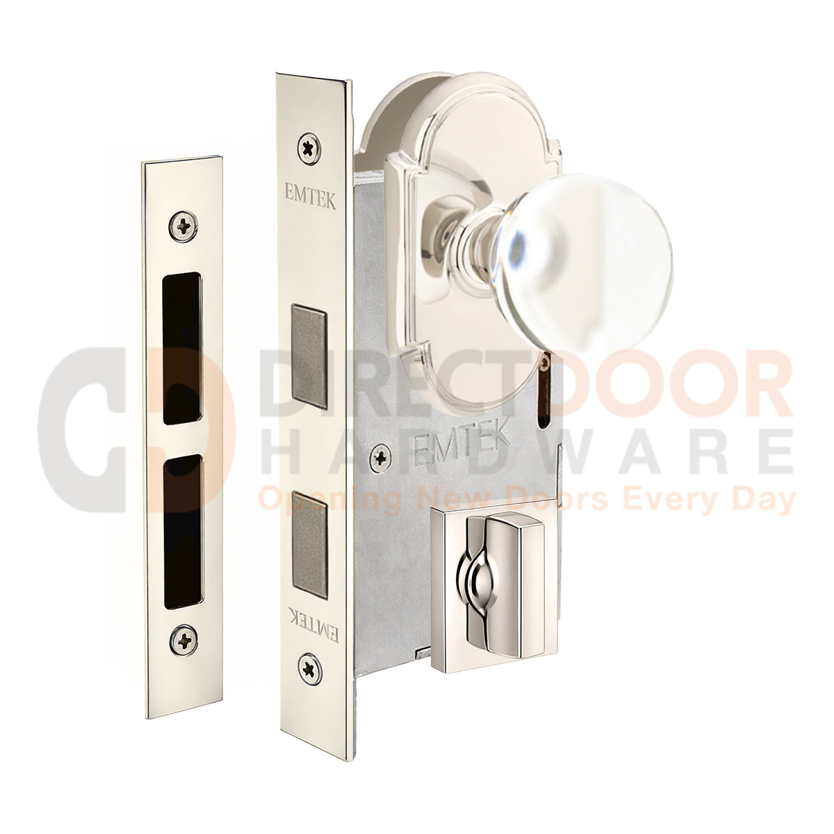 Emtek Bristol Interior Mortise Knob with #8 Rosette