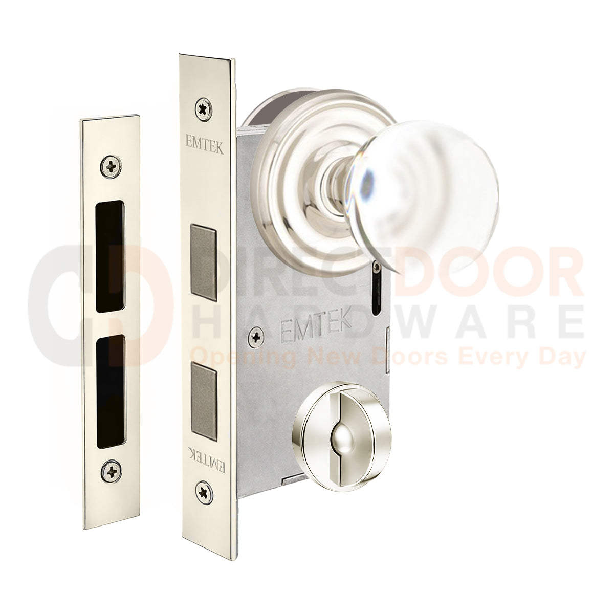 Emtek Bristol Interior Mortise Knob with Regular Rosette