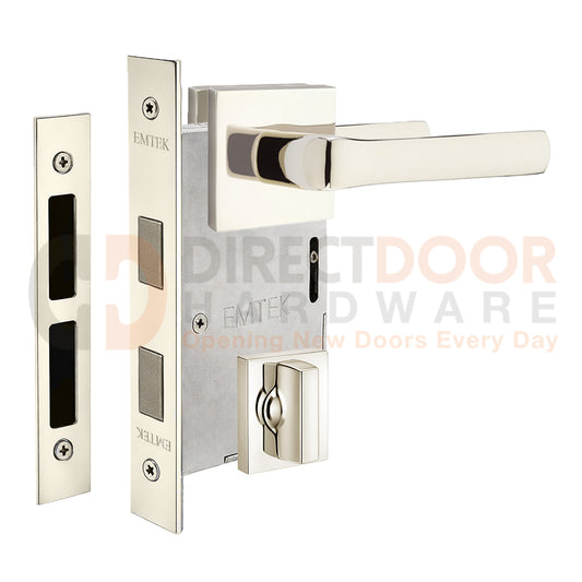 Emtek Spencer Interior Mortise Lever with Square Rosette