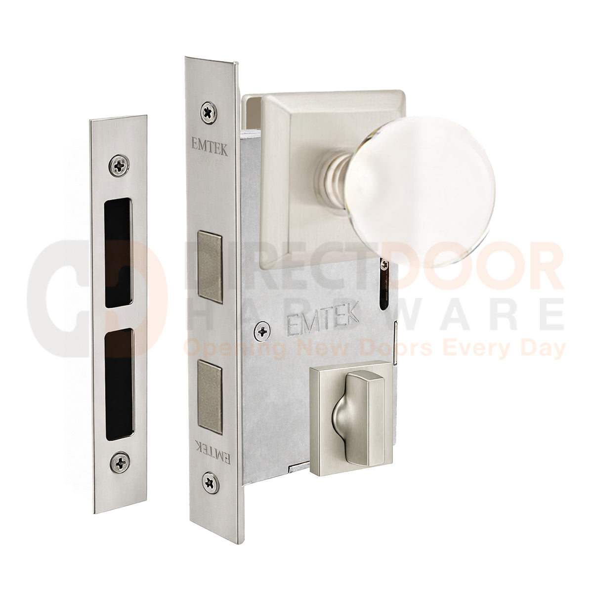 Emtek Bristol Interior Mortise Knob with Quincy Rosette