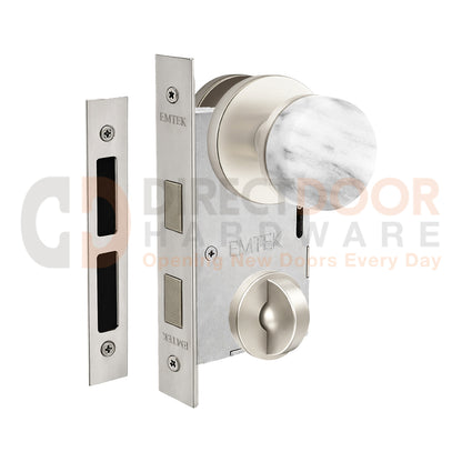 Emtek Conical Marble Interior Mortise Knob with Disk Rosette