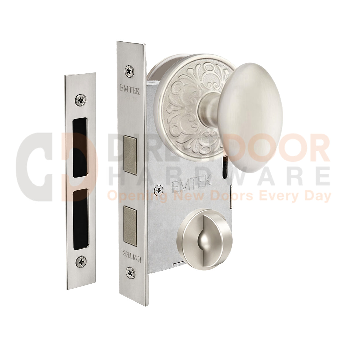 Emtek Egg Interior Mortise Knob with Lancaster Rosette