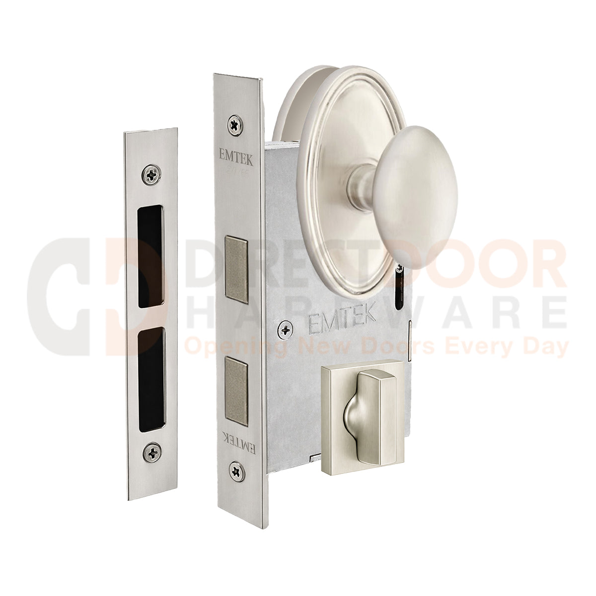 Emtek Egg Interior Mortise Knob with Oval Rosette
