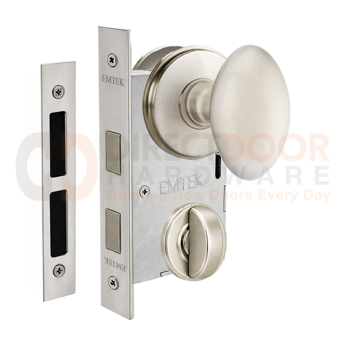 Emtek Egg Interior Mortise Knob with Watford Rosette