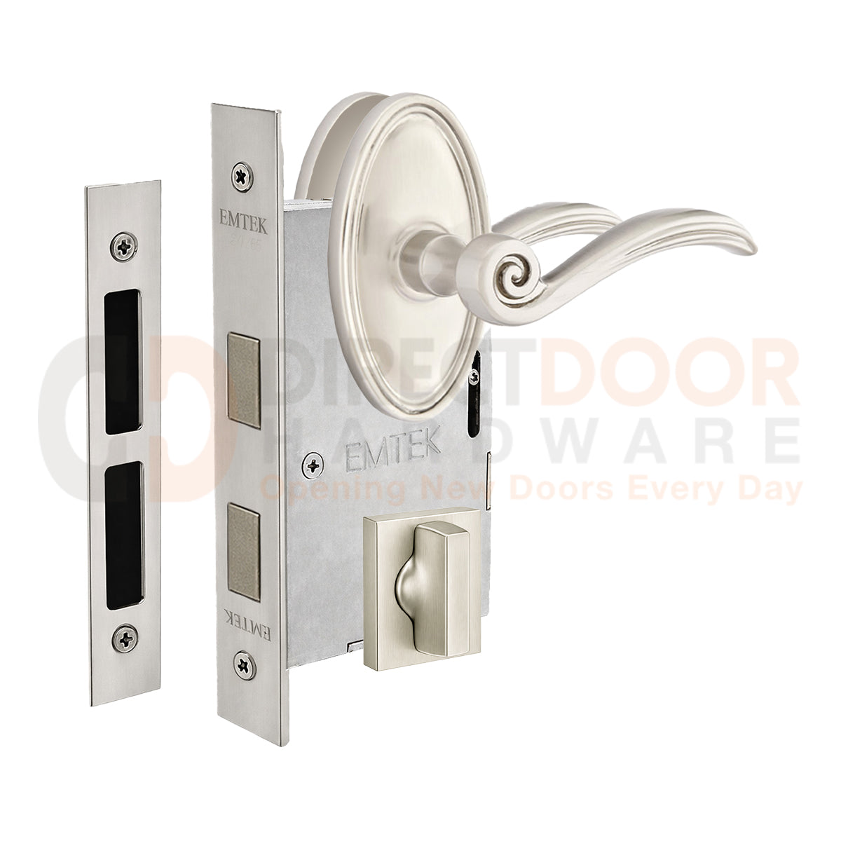 Emtek Elan Interior Mortise Lever with Oval Rosette