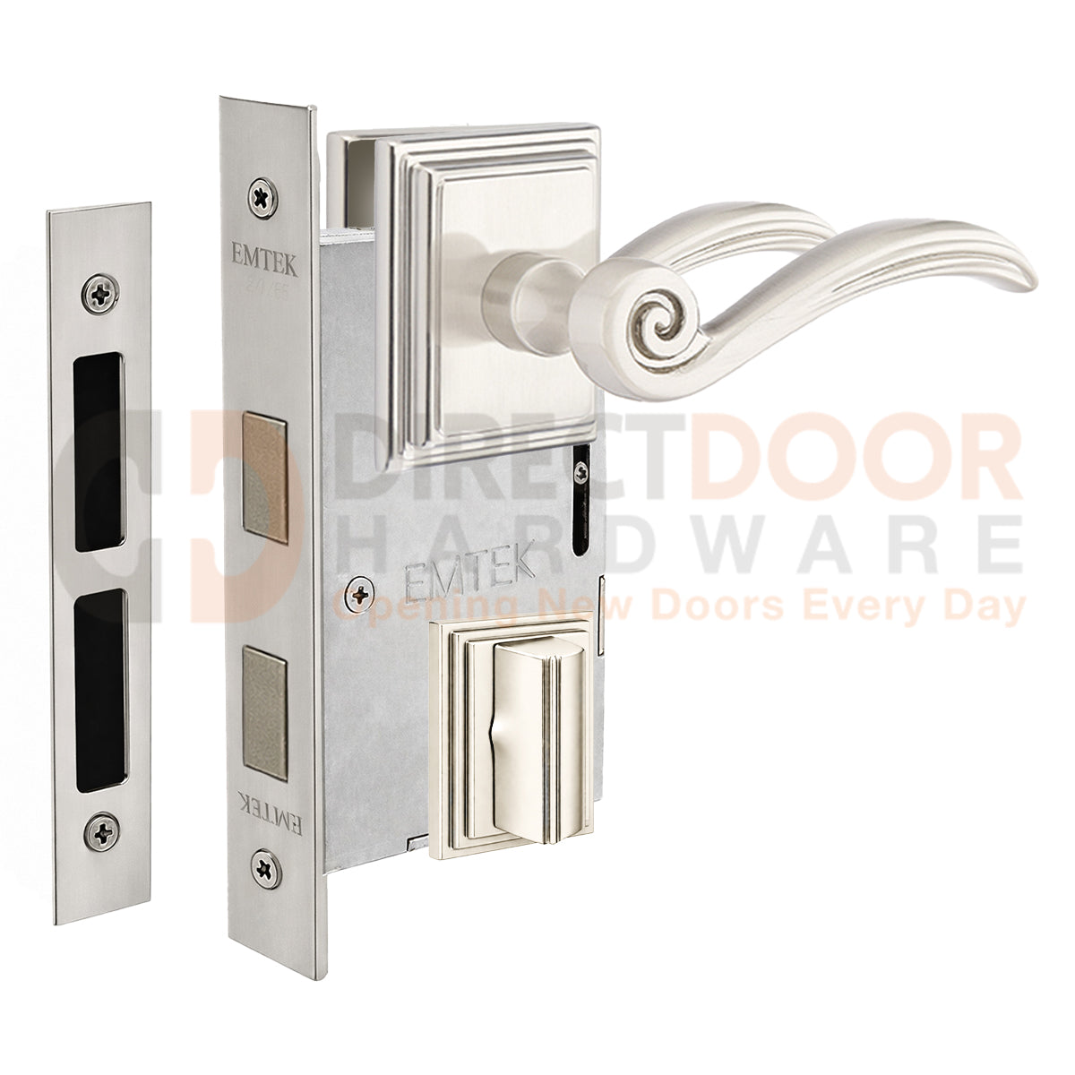 Emtek Elan Interior Mortise Lever with Wilshire Rosette