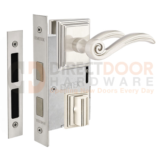 Emtek Elan Interior Mortise Lever with Wilshire Rosette