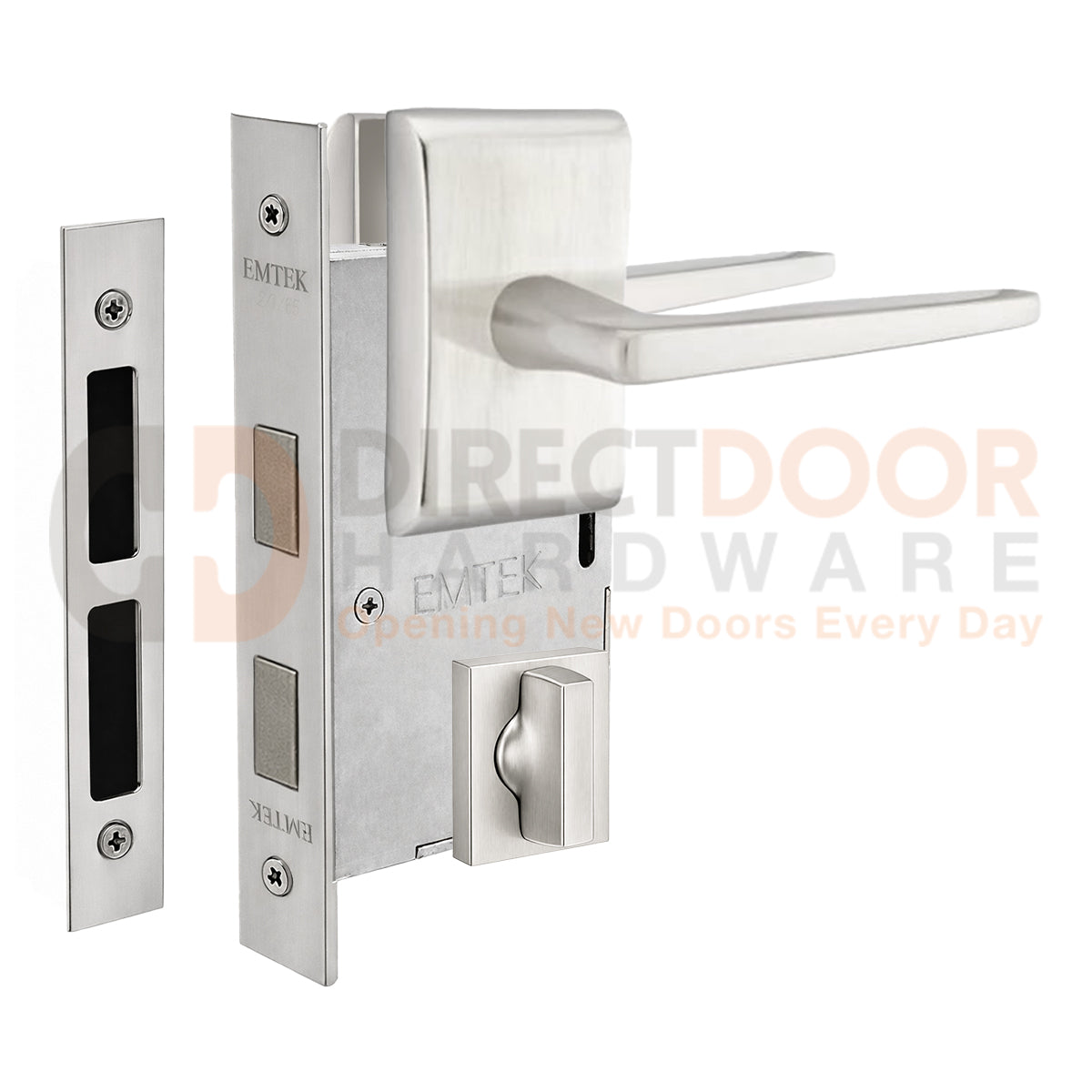 Emtek Hermes Interior Mortise Lever with Neos Rosette