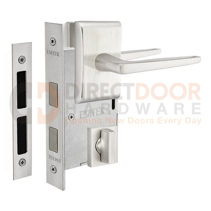 Emtek Hermes Interior Mortise Lever with Neos Rosette