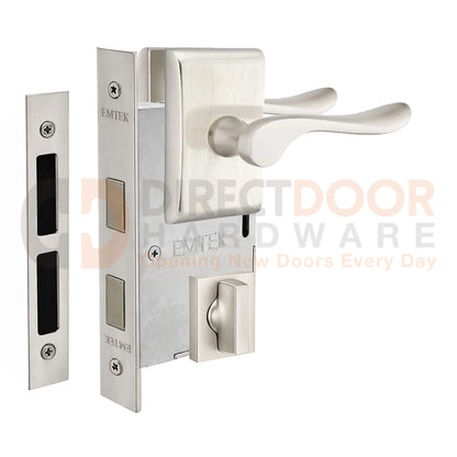 Emtek Luzern Interior Mortise Lever with Neos Rosette