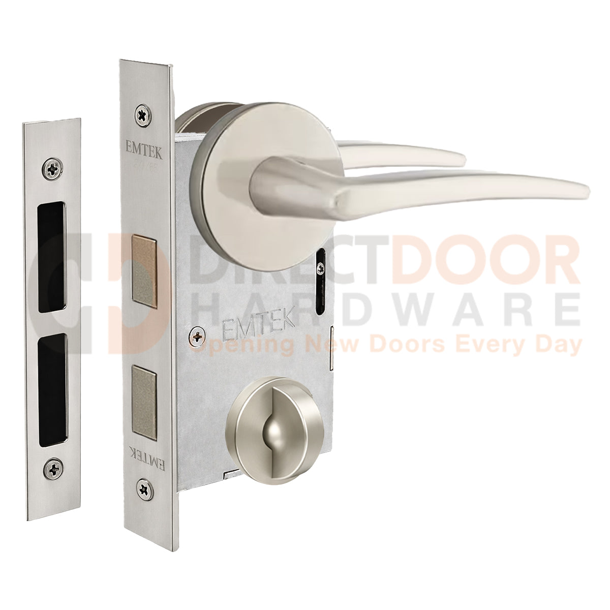 Emtek Poseiden Interior Mortise Lever with Disk Rosette