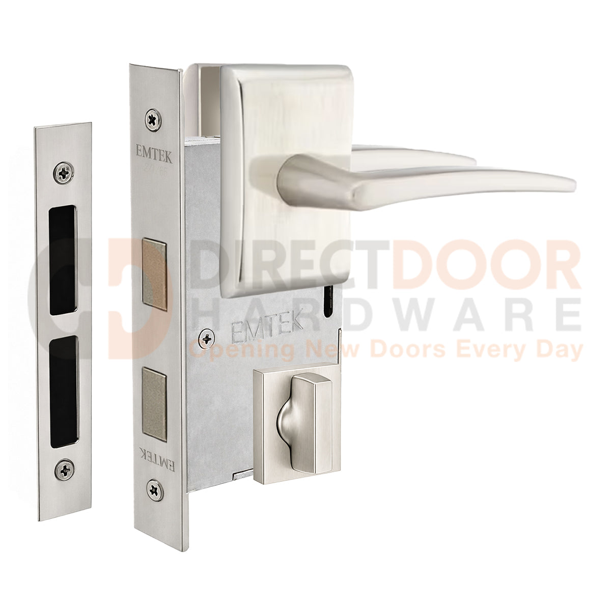 Emtek Poseidon Interior Mortise Lever with Neos Rosette
