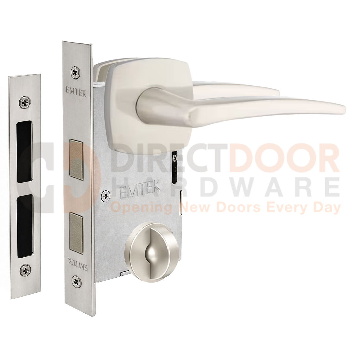 Emtek Poseidon Interior Mortise Lever with Urban Rosette