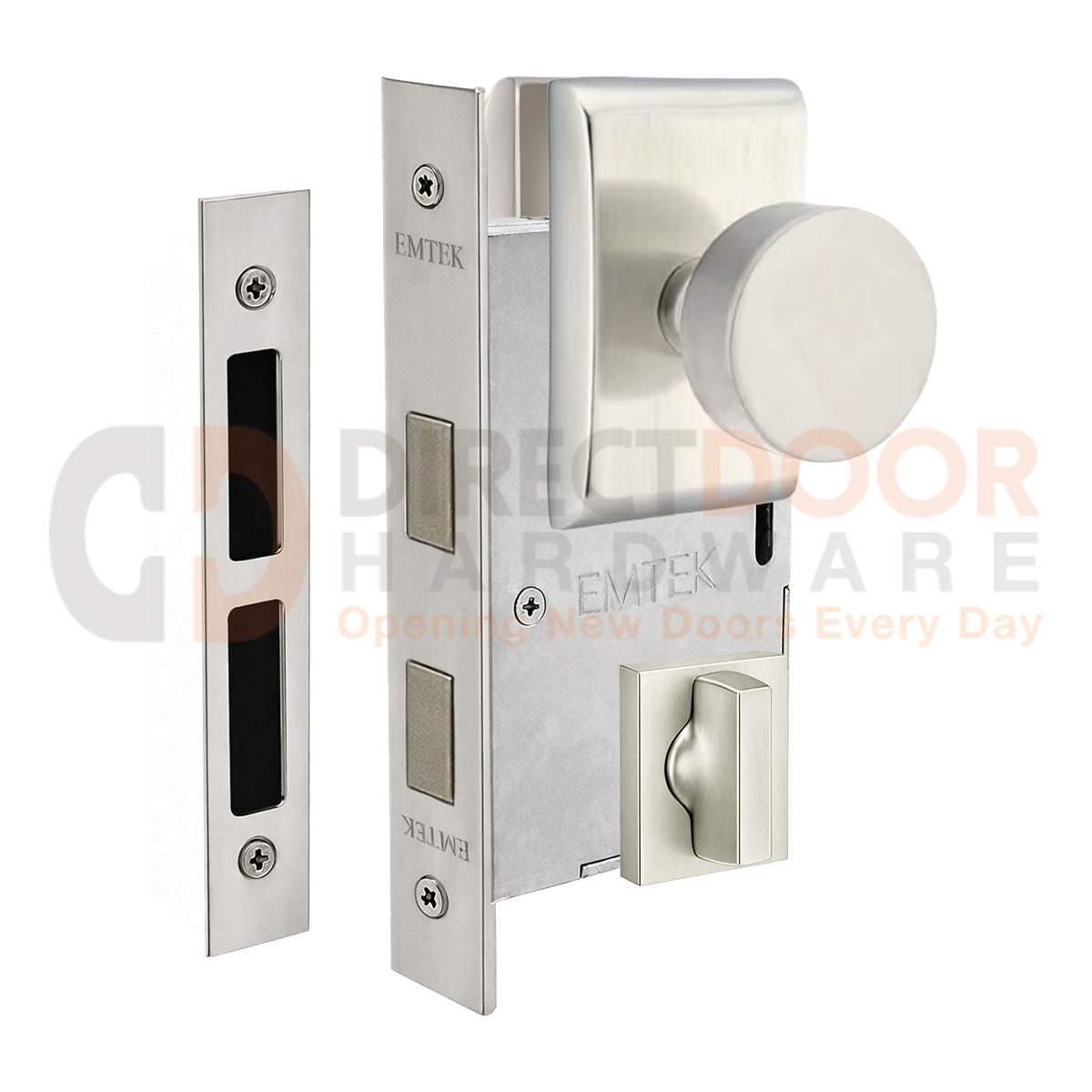 Emtek Round Interior Mortise Knob with Neos Rosette
