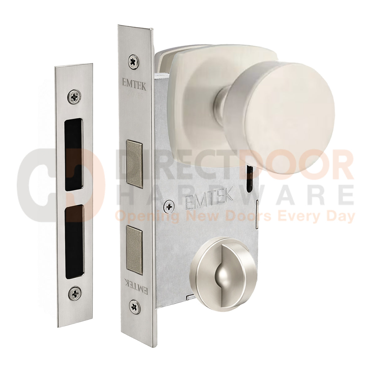 Emtek Round Interior Mortise Knob with Urban Rosette